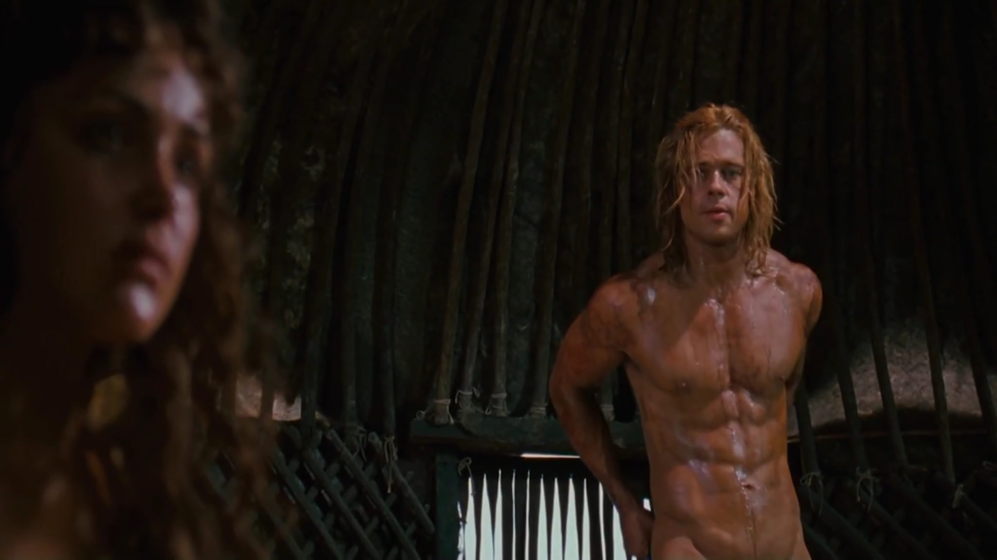 para mí fue el cuerpo de Brad Pitt cuando actuó en la película Troya como &...